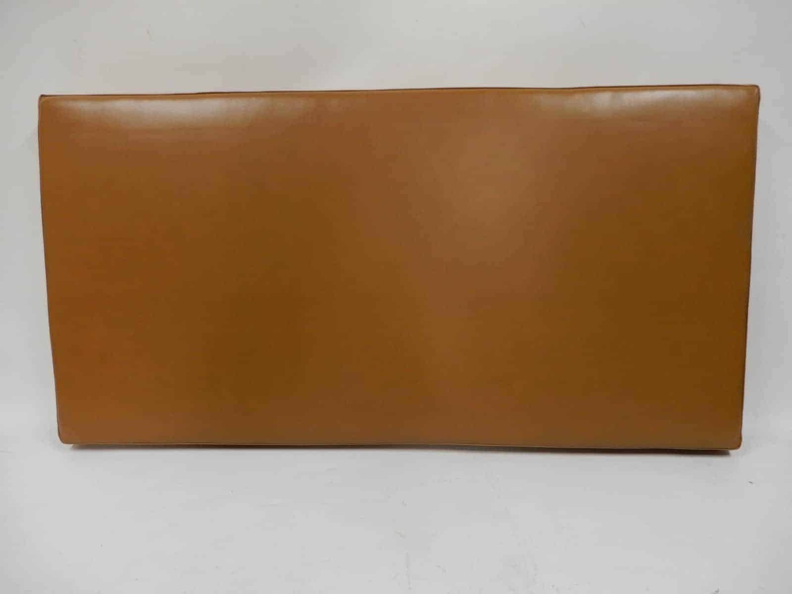 Bench Seat Cushion Tan Faux Leather, Faux Leather Bench Seat