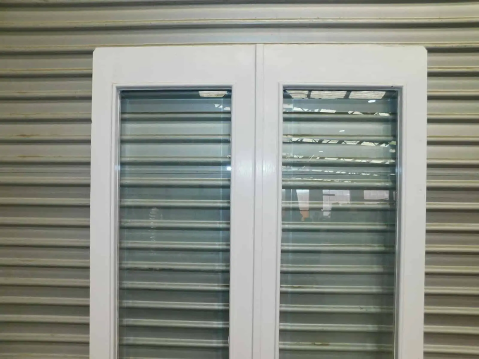 Casement Window Panes, Set of Timber & Bevelled Glass Panes 955w x